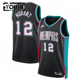 Maillot Enfant Memphis Grizzlies Ja Morant 2025-26 Nike Classic Edition Noir Swingman